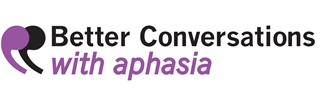 Better conversations with aphasia logo.
