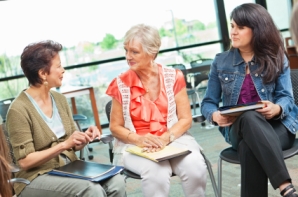 speech pathologist providing training